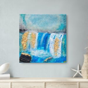 ORIGINAL WASSERFALL klein- Wasser in der Kunst Serie